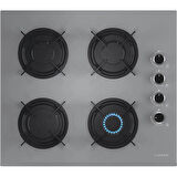 Lanova Gümüş 4406G01 - G16400-217 - E3130G6 Gri Cam Ankastre Set