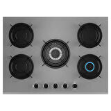 Lanova Gümüş 4406G01 - G17402-117 - E3130G6 5 Gözlü Gri Cam Ankastre Set