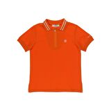 Erkek Çocuk Polo Yaka Çizgili Kısa Kollu T-shirt Sarı