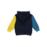 Panço Erkek Çocuk Kapüşonlu Kapak Cepli Sweatshirt Lacivert