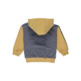 Panço Erkek Çocuk Etiket Detaylı Kapüşonlu Sweatshirt Antrasit