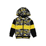 Panço Erkek Bebek Kamuflaj Desenli Fermuarlı Sweatshirt