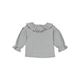 Panço Kız Bebek Fırfır Detaylı Kolları Büzgülü Sweatshirt