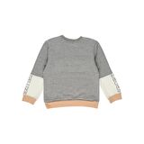 Panço Kız Bebek Blok Parçalı Çıtçıt Detay Sweatshirt