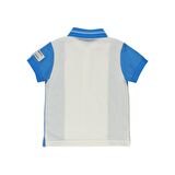 Panço Erkek Çocuk Yakalı Kısa Kollu T-shirt Mavi