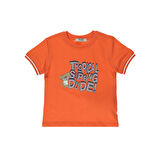 Panço Erkek Çocuk Baskılı Kısa Kollu T-shirt Ekru