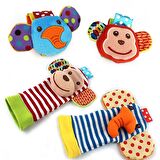 Sozzy Toys Sevimli Hayvanlar Çıngıraklı Çorap ve Bileklik