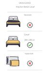 Varol İkaros Serisi King Size (Battal Boy) Otel Çarşafı 280x280 57 Tel