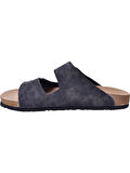 Fly Soft S903-002 Erkek İki Tokalı Mantar Tabanlı Yazlık Comfort Terlik Siyah