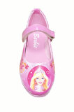  Barbie Baskılı Kız Çocuk Babet Ayakkabı