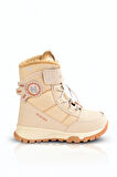 Dayanıklı, Su Geçirmez, Ortopedik, Cırtlı, Bej Kız Çocuk Kar Botu Ayakkabı