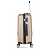 My Valice Diamond Abs 4'lü Travel Valiz Seti Gold