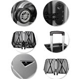 My Valice Diamond Abs 4'lü Travel Valiz Seti Gold