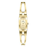 Essence D1238.110 Dikdörtgen Kadran Metal Kordon Metal Kasa 3 ATM Suya Dayanıklı Altın Renk Kadın Kol Saati