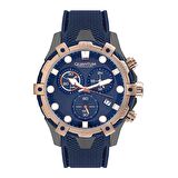 QUANTUM HNG1019.969 LACİVERT SİLİKON KORDON ERKEK KOL SAATİ