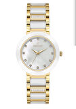 ESSENCE ES6902FE.220 SEDEF KADRAN SERAMİK GOLD RENK KADIN KOL SAATİ
