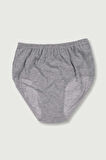 Kadın Gri 4'Lü Paket Ribana Bato Külot ELF568T0922CCM4