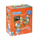 SRN7728 Şirinler Yer Puzzle - Laço Kids