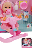Global Toys Panda Salıncaklı Altını Islatan Roza Et Bebek