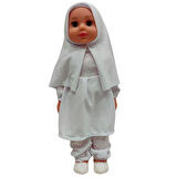 Tesettürlü Dua Eden Meryem Bebek - Beyaz