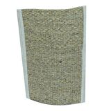 Doğal Keçi Kılı El Geçmeli Bej Sırt ve Vücut Kesesi 26 x 18cm
