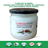 LokmanAVM Hindistan Cevizi Yağı Soğuk Pres Saf Doğal Cam Kavanoz 150 Gr