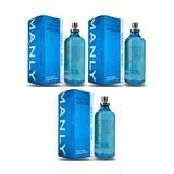 Manly Aqua EDC 125 Ml Erkek Parfüm 3 Adet