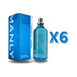Manly Aqua EDC 125 Ml Erkek Parfüm 6 Adet