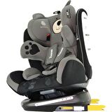 Yoyko Bear 360 ° Dönebilir Yatabilir 0-36 Kg Oto Koltuğu ISOFIX/SIP/LATCH - Gri