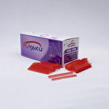 Fuyaku 65 MM Standart Kılçık Etiketleme Plastiği Renkli (10.000 Adet) Kırmızı