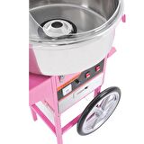 Arabalı Pamuk Şeker Makinesi Fanuslu