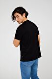 The Crow Bisiklet Yaka Baskılı Siyah Erkek T-Shirt TC7116