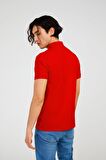 The Crow Polo Yaka Düz Kırmızı Erkek T-Shirt TC4613