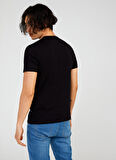 The Crow Bisiklet Yaka Baskılı Siyah Erkek T-Shirt TC7124