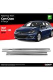 Opel Astra J Hb Krom Cam Çıtası 4 Prç 2010 Üzeri Uyumlu