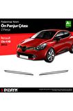 Renault Clio 4 Hb Krom Ön Panjur 2 Prç. 2012 Üzeri