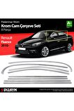Renault Fluence Krom Cam Çerçeve Seti 8 Parça 2010 Üzeri