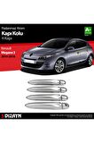 Renault Megane 3 Uyumlu Krom Kapı Kolu 4 Kapı 2010-2016