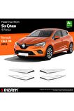 Renault Clio 5 Krom Sis Çıtası 4 Parça 2019 ve Üzeri Uyumlu