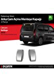 S-dizayn Citroen Berlingo Krom Arka Cam Açma Menteşe Kapağı 2 Prç 2019 Üzeri A+kalite