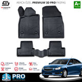 S-Dizayn Chevrolet Cruze 3D Pro Havuzlu Paspas 2008-2019 A+ Kalite