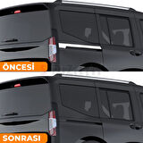 S-Dizayn Ford Courier Krom Sürgülü Kapı Çıtası 2 Prç. 2023 Üzeri A+ Kalite