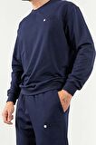 İndigo Casual O Yaka Lastik Paça Erkek Oversize Eşofman Takımı - 85120 | S
