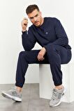 İndigo Casual O Yaka Lastik Paça Erkek Oversize Eşofman Takımı - 85120 | S