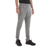 Gri Melanj Fermuar Cepli Dar Kalıp  Jogger Erkek Eşofman Alt - 84343 | XL