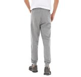 Gri Melanj Fermuar Cepli Standart Kalıp Jogger Erkek Eşofman Alt - 84651 | XL