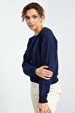 İndigo Basic Rahat Form O Yaka Kadın Sweatshirt - 97114 | XL