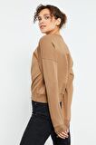 Toprak Basic Rahat Form O Yaka Kadın Sweatshirt - 97114 | XL