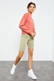 Pudra Basic Rahat Form O Yaka Kadın Sweatshirt - 97114 | XXL