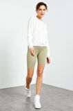 Ekru Basic Rahat Form O Yaka Kadın Sweatshirt - 97114 | XXL